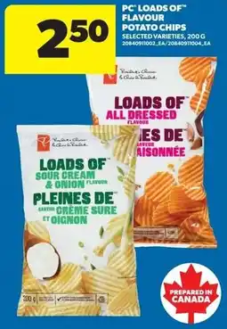 Real Canadian Superstore PC loads of flavour potato chips offer
