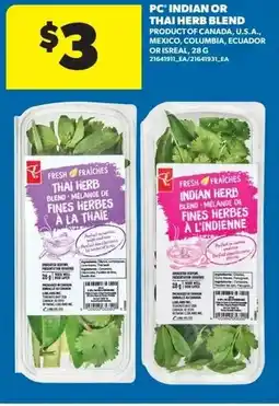 Real Canadian Superstore PC indian or thai herb blend offer