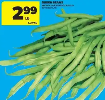Real Canadian Superstore Green beans offer