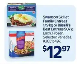 Walmart Swanson Skillet Family Entrees or Bassili's Best Entrees offer