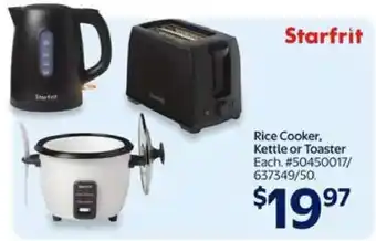 Walmart Starfrit Rice Cooker, Kettle or Toaster offer