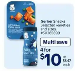 Walmart Gerber Snacks offer
