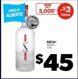Real Canadian Liquorstore DECA Vodka offer