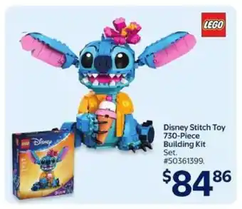 Walmart Disney Stitch Toy 730-Piece Building Kit Set offer