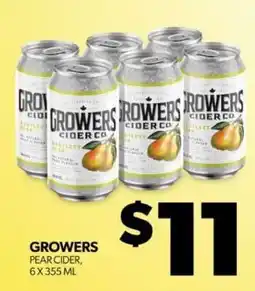 Real Canadian Liquorstore Growers Pear Cider offer