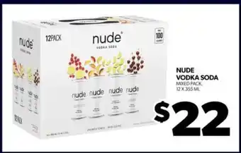 Real Canadian Liquorstore Nude Vodka Soda offer
