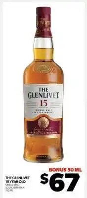 Real Canadian Liquorstore The Glenlivet 15 Year Old offer