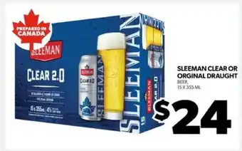 Real Canadian Liquorstore Sleeman Clear or Original Draught offer