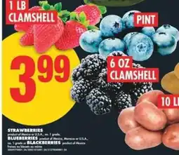 No Frills Strawberries, Blueberries, Blackberries offer