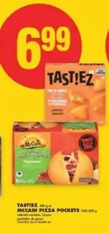 No Frills TASTIEZ or McCAIN PIZZA POCKETS offer
