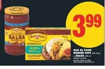 No Frills OLD EL PASO DINNER KITS + SALSA offer