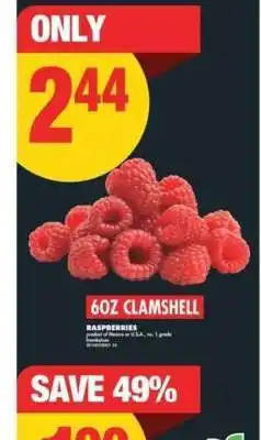 No Frills Raspberries offer
