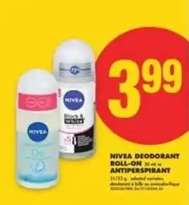 No Frills NIVEA DEODORANT ROLL-ON offer