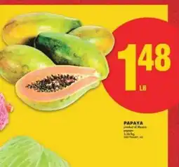 No Frills PAPAYA offer