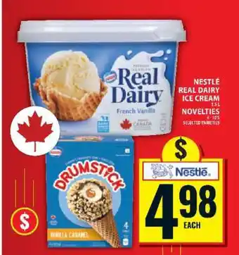 Food Basics Nestlé Real Dairy Ice Cream & Novelties offer