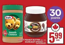 Food Basics KRAFT PEANUT BUTTER / HAZELNUT SPREAD offer