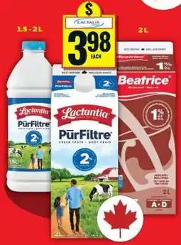 Food Basics Lactalis Milk offer