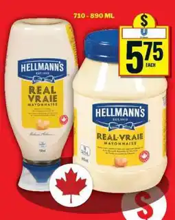 Food Basics HELLMANN'S REAL MAYONNAISE offer