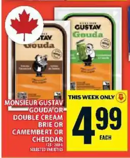 Food Basics Monsieur Gustav Cheese offer