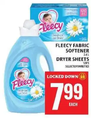 Food Basics Fleecy Fabric Softener / Dryer Sheets offer