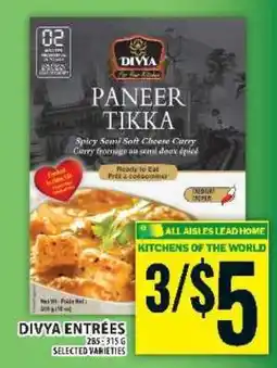 Food Basics Divya Entrées Paneer Tikka offer