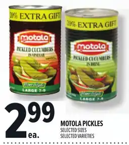 Metro MOTOLA PICKLES offer