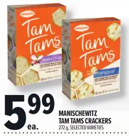 Metro MANISCHEWITZ TAM TAMS CRACKERS offer