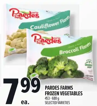 Metro PARDES FARMS FROZEN VEGETABLES offer