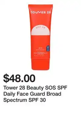 Sephora Tower 28 Beauty SOS SPF Daily Face Guard Broad Spectrum SPF 30 offer