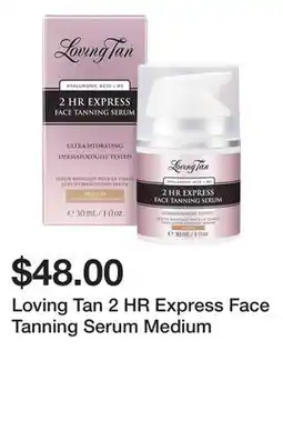 Sephora Loving Tan 2 HR Express Face Tanning Serum Medium offer