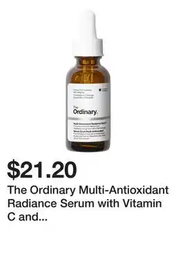 Sephora The Ordinary Multi-Antioxidant Radiance Serum with Vitamin C and Ginseng offer