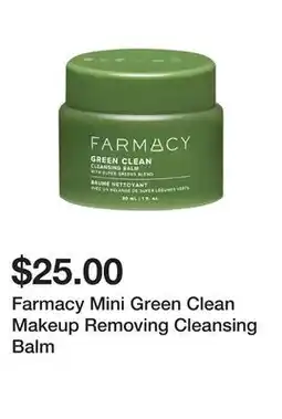 Sephora Farmacy Mini Green Clean Makeup Removing Cleansing Balm offer