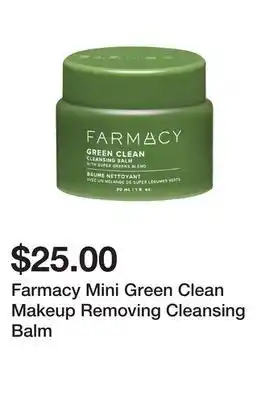 Sephora Farmacy Mini Green Clean Makeup Removing Cleansing Balm offer