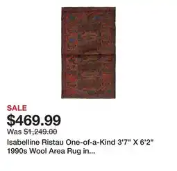 Wayfair Isabelline Ristau One-of-a-Kind 3'7 X 6'2 1990s Wool Area Rug in Dark Navy offer