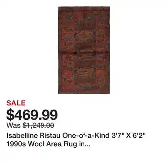 Wayfair Isabelline Ristau One-of-a-Kind 3'7 X 6'2 1990s Wool Area Rug in Dark Navy offer