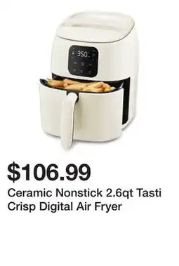 Wayfair Ceramic Nonstick 2.6qt Tasti Crisp Digital Air Fryer offer