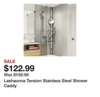 Wayfair Lashaunna Tension Stainless Steel Shower Caddy offer