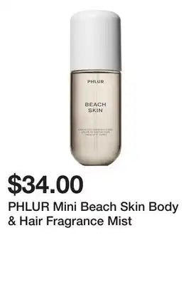 Sephora PHLUR Mini Beach Skin Body & Hair Fragrance Mist offer