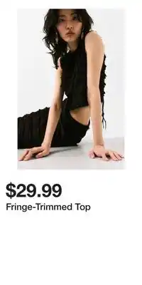 H&M Fringe-Trimmed Top offer