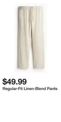H&M Regular-Fit Linen-Blend Pants offer