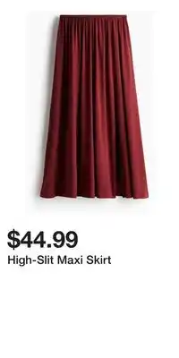 H&M High-Slit Maxi Skirt offer