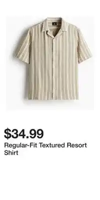H&M Regular-Fit Textured Resort Shirt offer