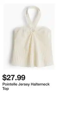 H&M Pointelle Jersey Halterneck Top offer