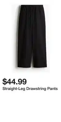 H&M Straight-Leg Drawstring Pants offer