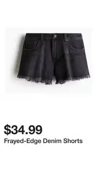 H&M Frayed-Edge Denim Shorts offer