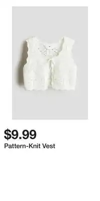 H&M Pattern-Knit Vest offer