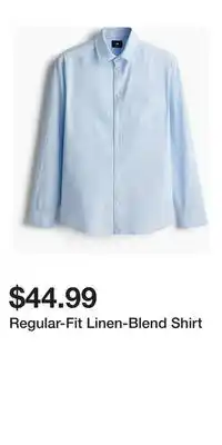 H&M Regular-Fit Linen-Blend Shirt offer