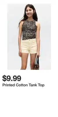 H&M Printed Cotton Tank Top offer