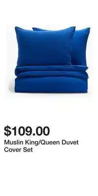 H&M Muslin King/Queen Duvet Cover Set offer