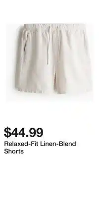 H&M Relaxed-Fit Linen-Blend Shorts offer